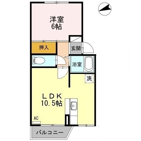 第七ドエル開洋（102） 間取り図画像