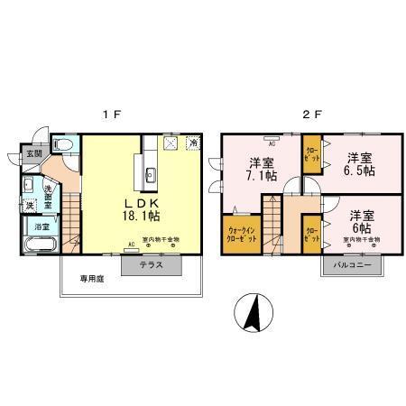 サン・クレスト（102） 間取り図画像