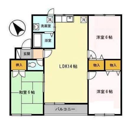 シャトゥソレイユ（301） 間取り図画像