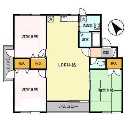 シャトゥソレイユ（302） 間取り図画像