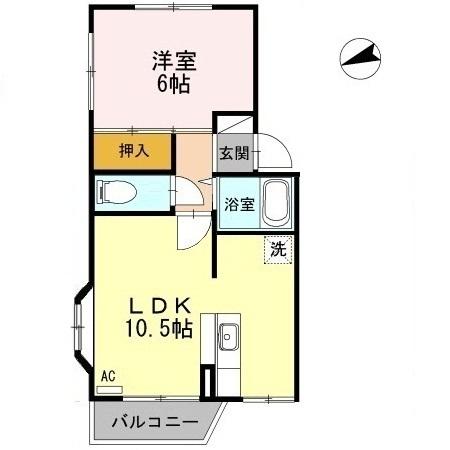 第七ドエル開洋（105） 間取り図画像