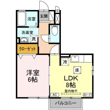 モナリエ城下（101） 間取り図画像