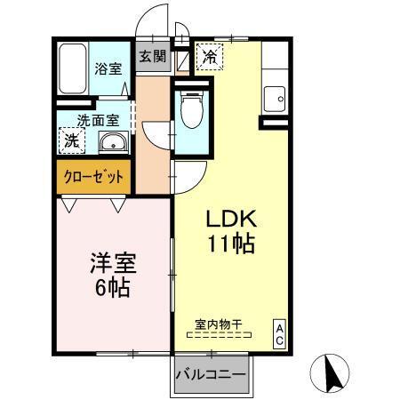 メゾン・ド・北岳（202） 間取り図画像