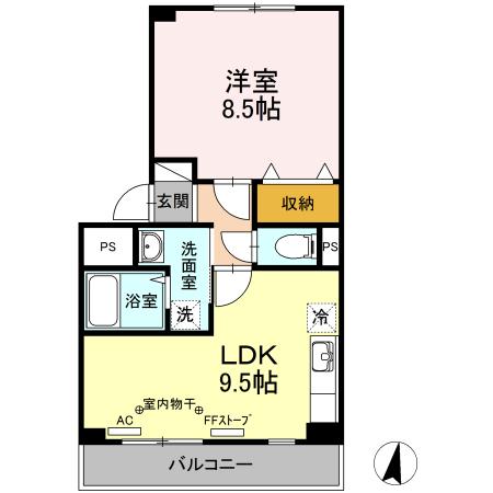パシフィックレインボー（1206） 間取り図画像