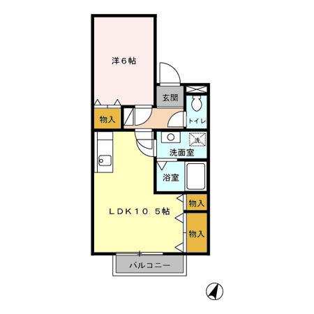フレマリール新井田（105） 間取り図画像