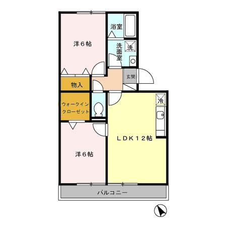 ハイカムールＳＴ秀（202） 間取り図画像