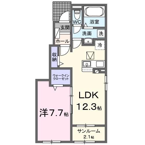 アヴァンティⅢ（102） 間取り図画像