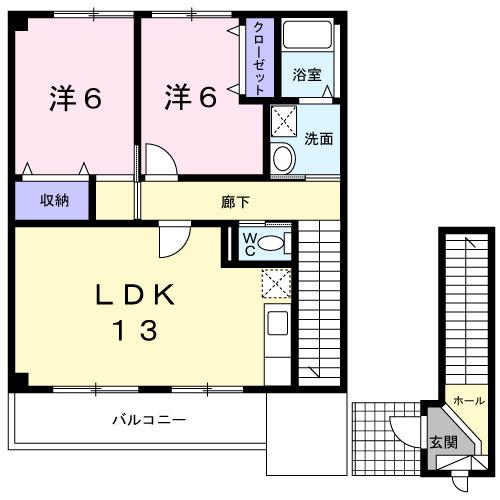 メゾン・ラフィットＢ（203） 間取り図画像
