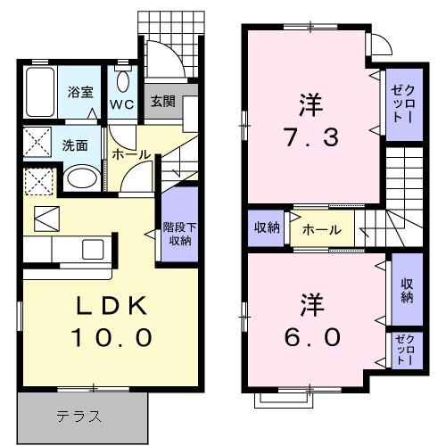フランフラン（102） 間取り図画像