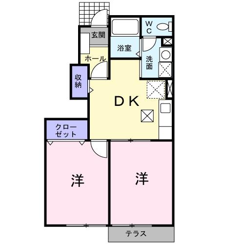 ソール・オリエンス　Ｅ（102） 間取り図画像