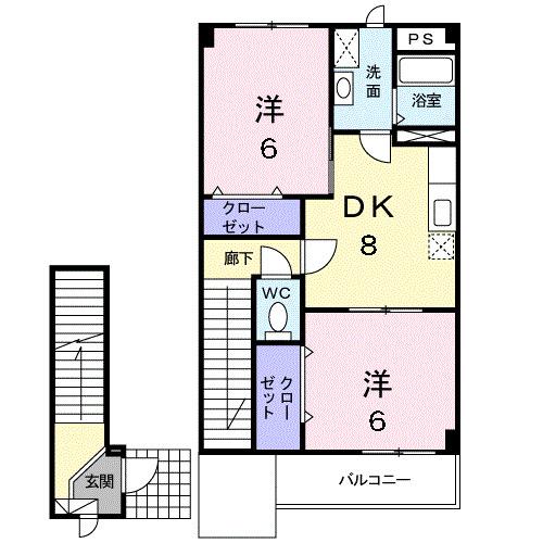 メゾン・ラフィットＡ（202） 間取り図画像