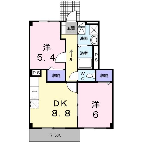 ベルセレーノ（102） 間取り図画像
