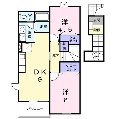 セゾンパルテール（203） 間取り図画像