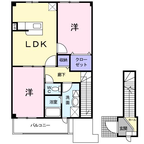 ベルセレーノ弐番館（202） 間取り図画像
