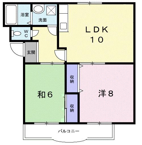ハイツ沖田Ⅰ（305） 間取り図画像