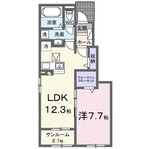 アヴァンティⅢ（105） 間取り図画像