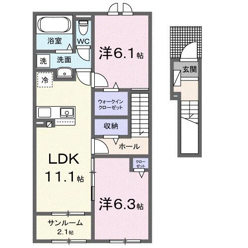 アヴァンティⅢ（204） 間取り図画像