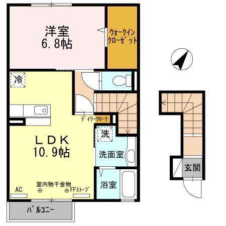 スノーホワイト　Ｂ（202） 間取り図画像