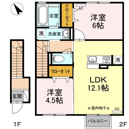 プランドール　Ⅲ（202） 間取り図画像