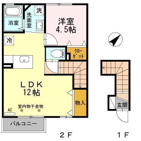ウィンフィールドＡ（205） 間取り図画像