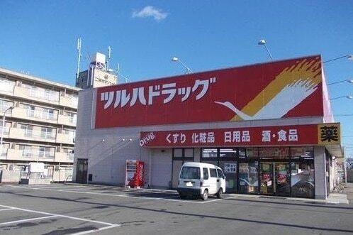 ツルハドラッグ：350m