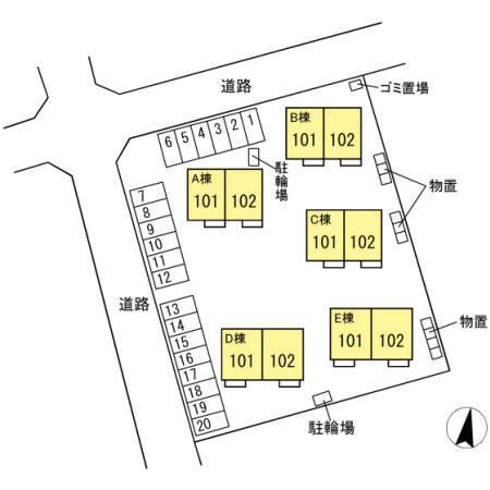 シャイニー コート　Ｃ（101） 駐車場