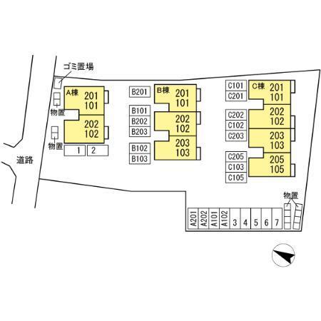 リビングタウン江陽　Ｃ（203） 駐車場