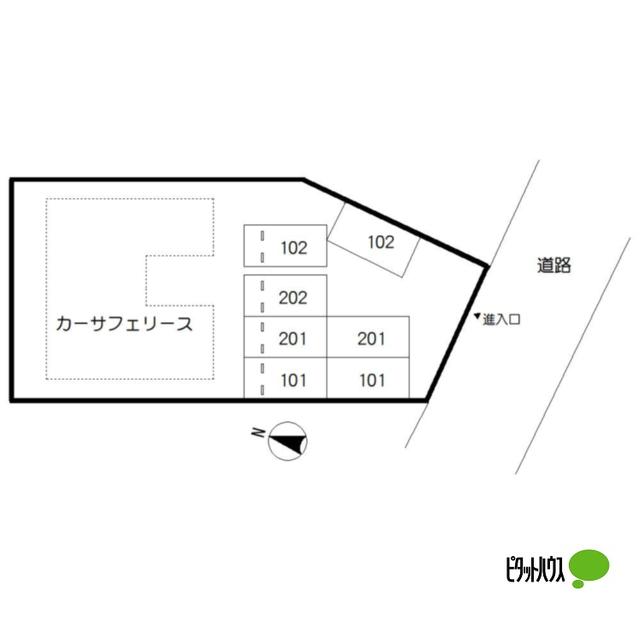 カーサ フェリース（101） 駐車場