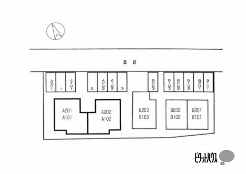 シャーメゾンアイ（B202） 駐車場