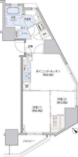 レジディア文京小石川Ⅱ（803） 間取り図画像