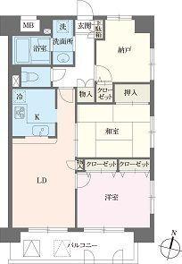 本駒込Kマンション（601） 間取り図画像