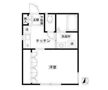 エスプワール千駄木（101） 間取り図画像