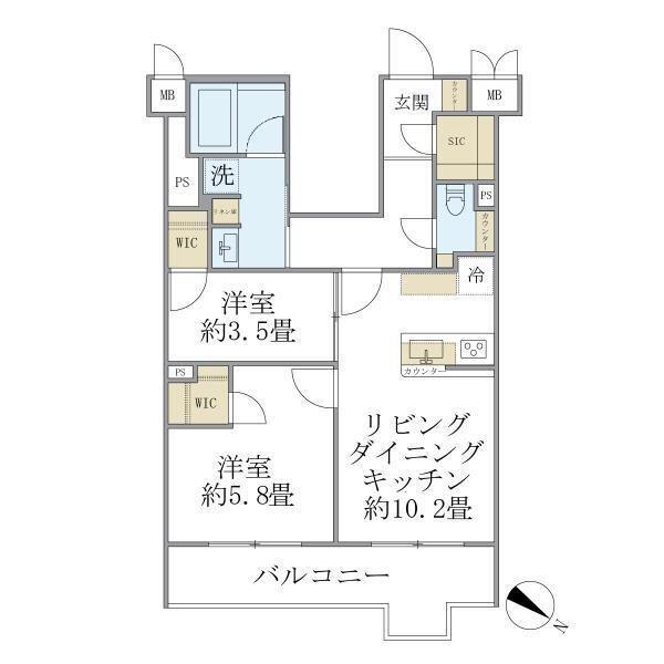 ビューテラス茗荷谷（501） 間取り図画像