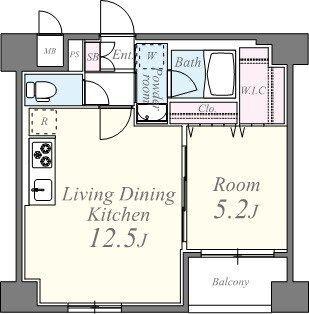 J-FIRST CHIYODA（803） 間取り図画像
