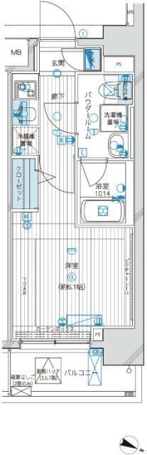 メインステージ白山Ⅱ（703） 間取り図画像