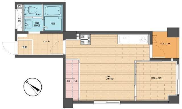 文京区小石川マンション 間取り図画像