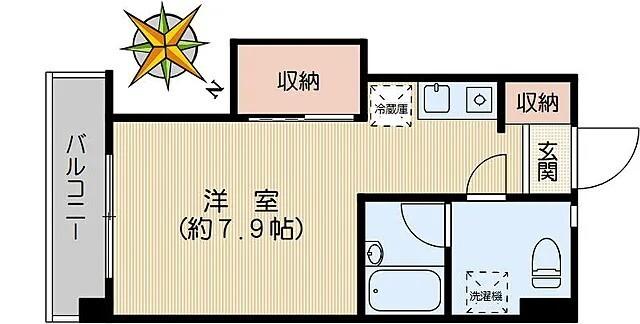 山口第一ビル（407） 間取り図画像