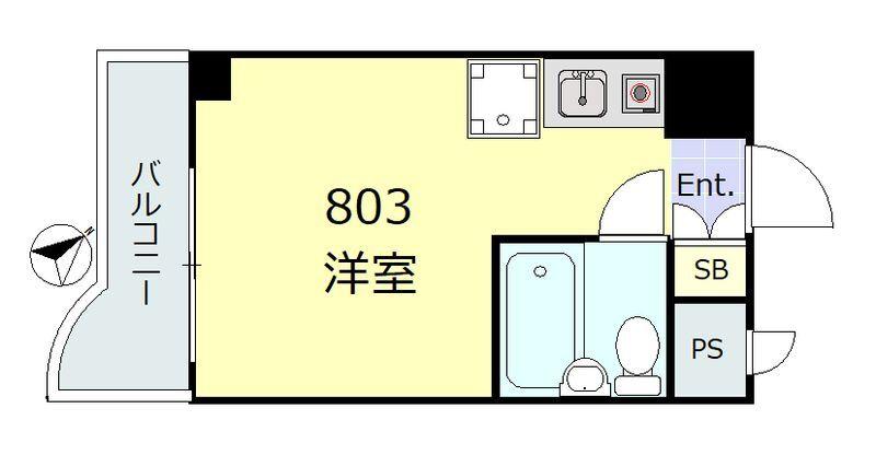 朝日後楽園マンション（803） 間取り図画像