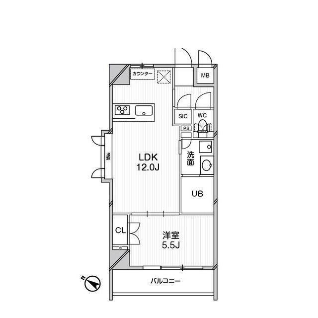 エルスタンザ文京千駄木（501） 間取り図画像