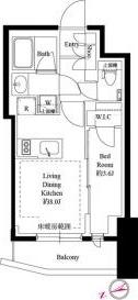 343レジデンス後楽園（オープンレジデンシア）（302） 間取り図画像