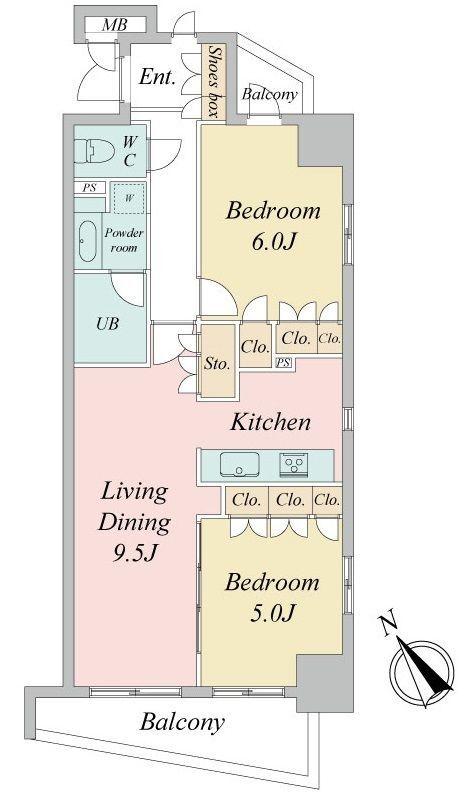 デュオステージ後楽園（303） 間取り図画像