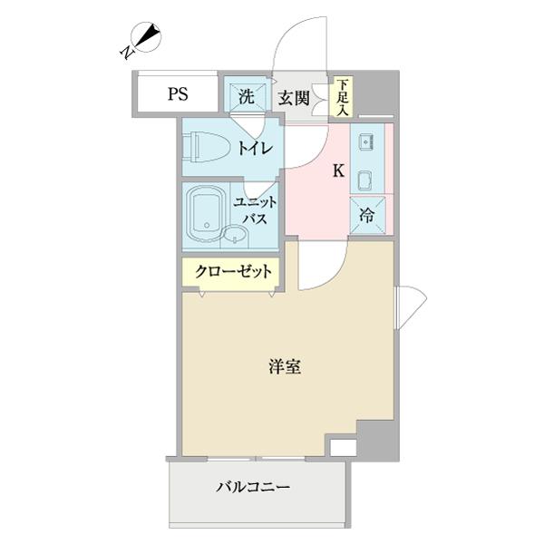 スカイコート茗荷谷壱番館（407） 間取り図画像