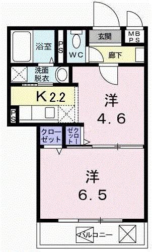 エバーグリーンアベニュー（102） 間取り図画像