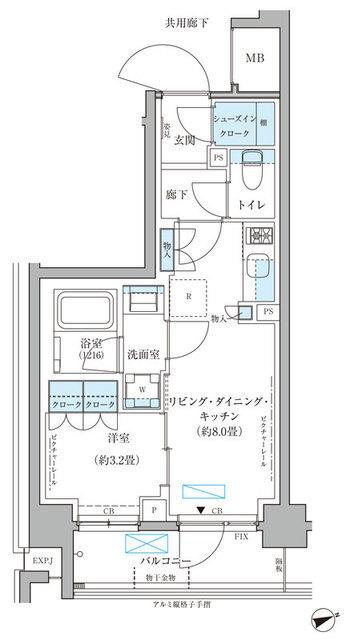 パークアクシス文京本郷（604） 間取り図画像