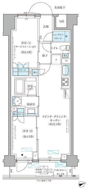 パークアクシス文京本郷（207） 間取り図画像