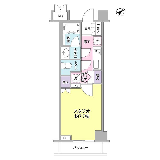 サンピエス根津（102） 間取り図画像
