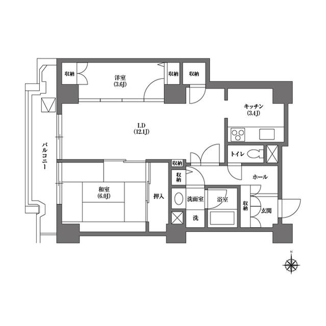 文京グリーンコートビュータワー本駒込（A0512） 間取り図画像