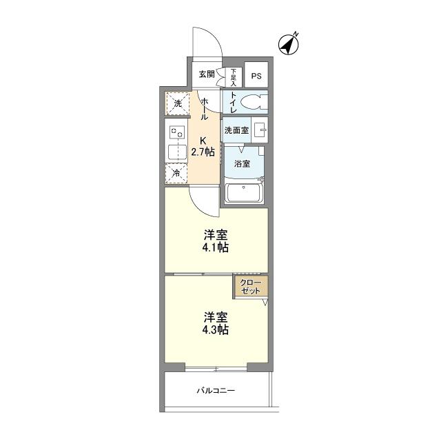 クラリティア文京千石（402） 間取り図画像