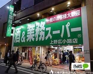 業務スーパー上野広小路店：617m
