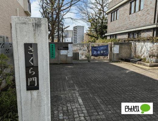 荒川区立第一日暮里小学校：608m